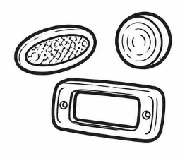 Small lenses and bezels.